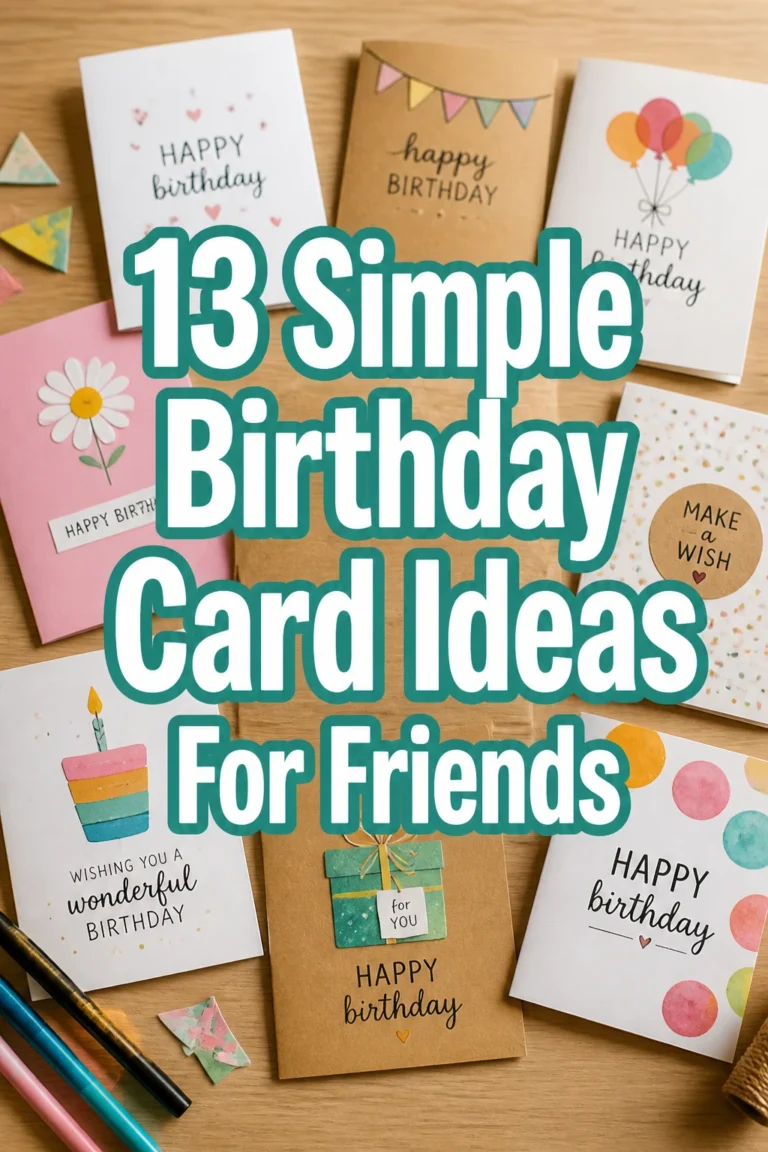 13 Simple Birthday Card Ideas For Friends