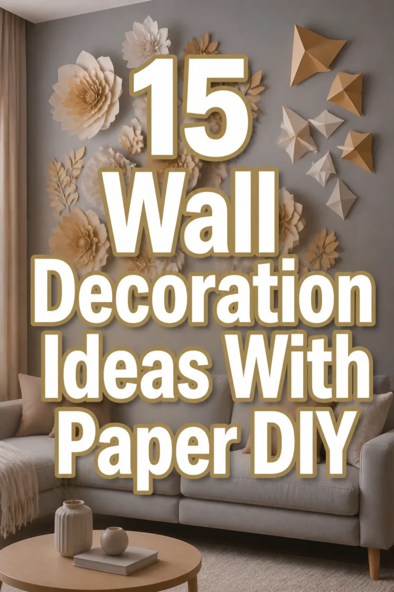 15 Wall Decoration Ideas With Paper DIY