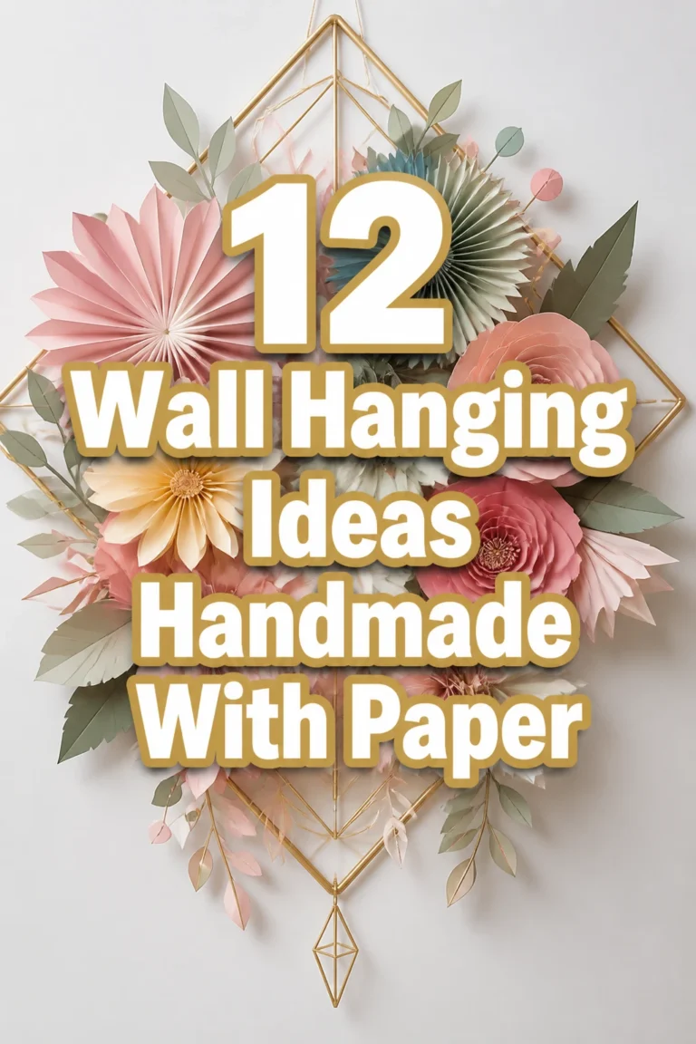 12 Wall Hanging Ideas Handmade With Paper